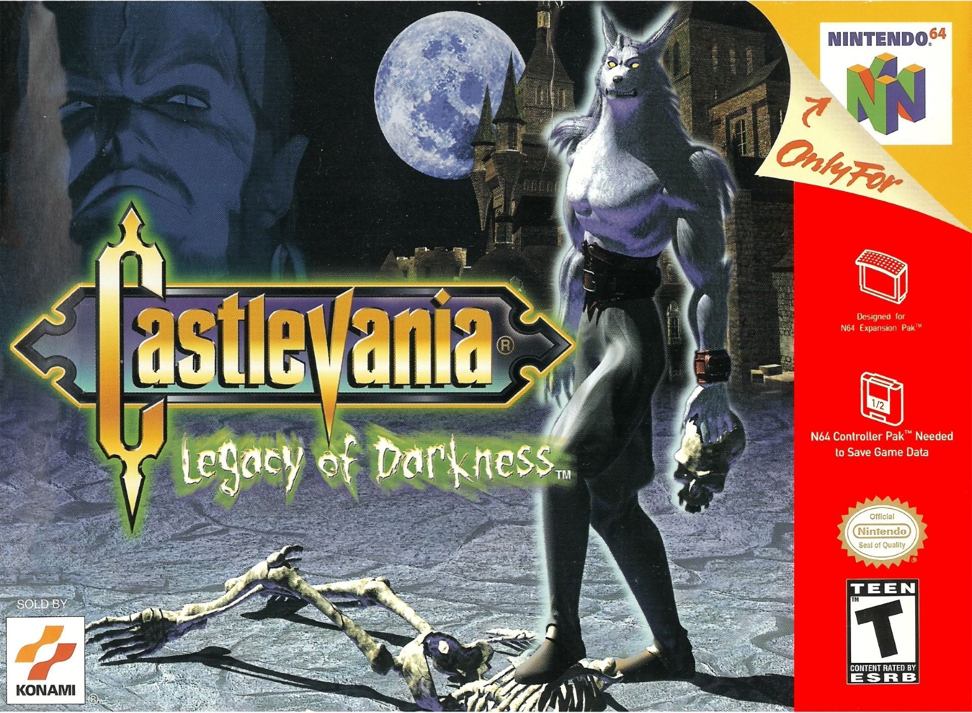 Castlevania Legacy of Darkness Box Art_Front