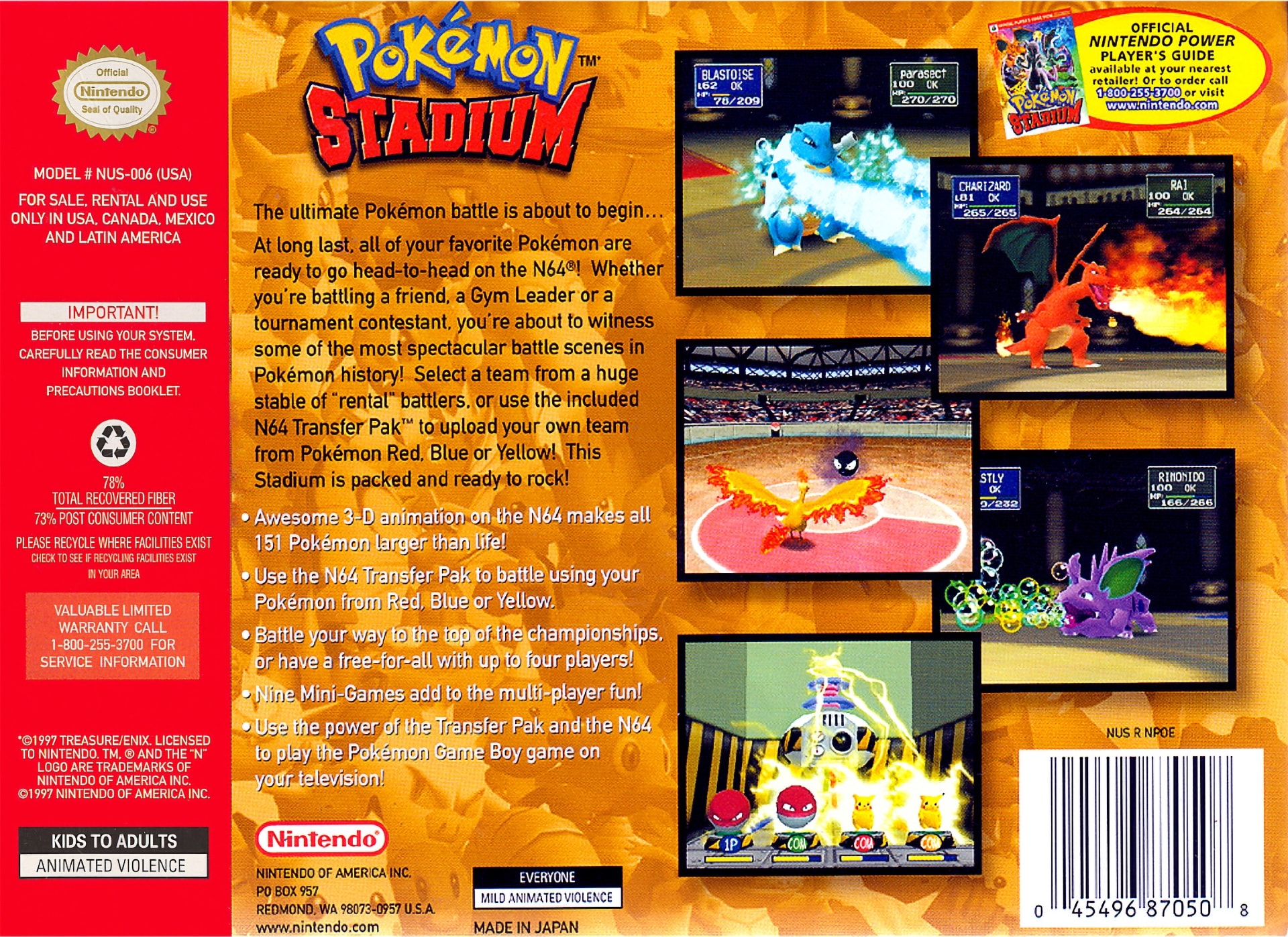 Pokémon Stadium Box Art_Back