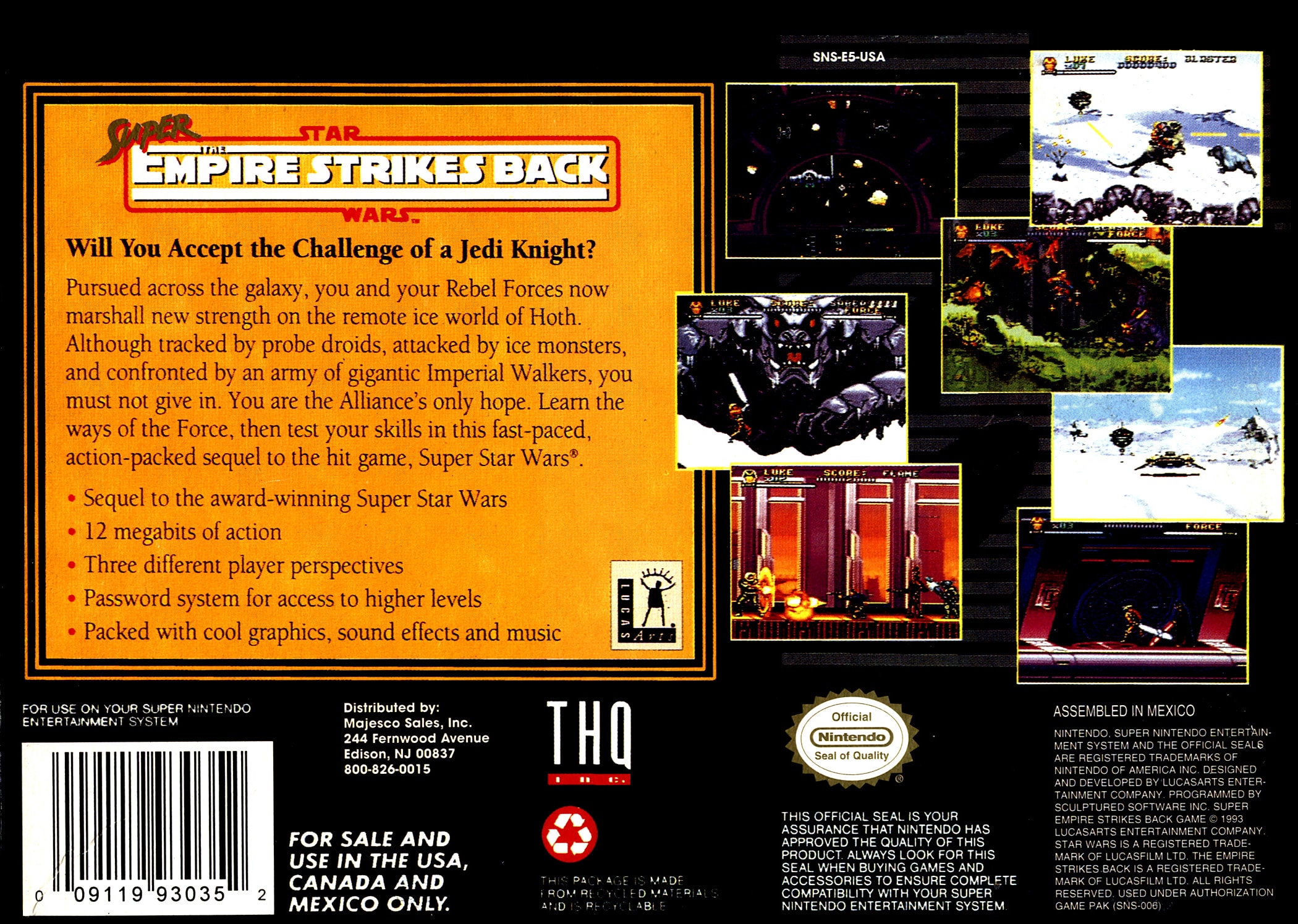 Super Empire Strikes Back Box Art_Back