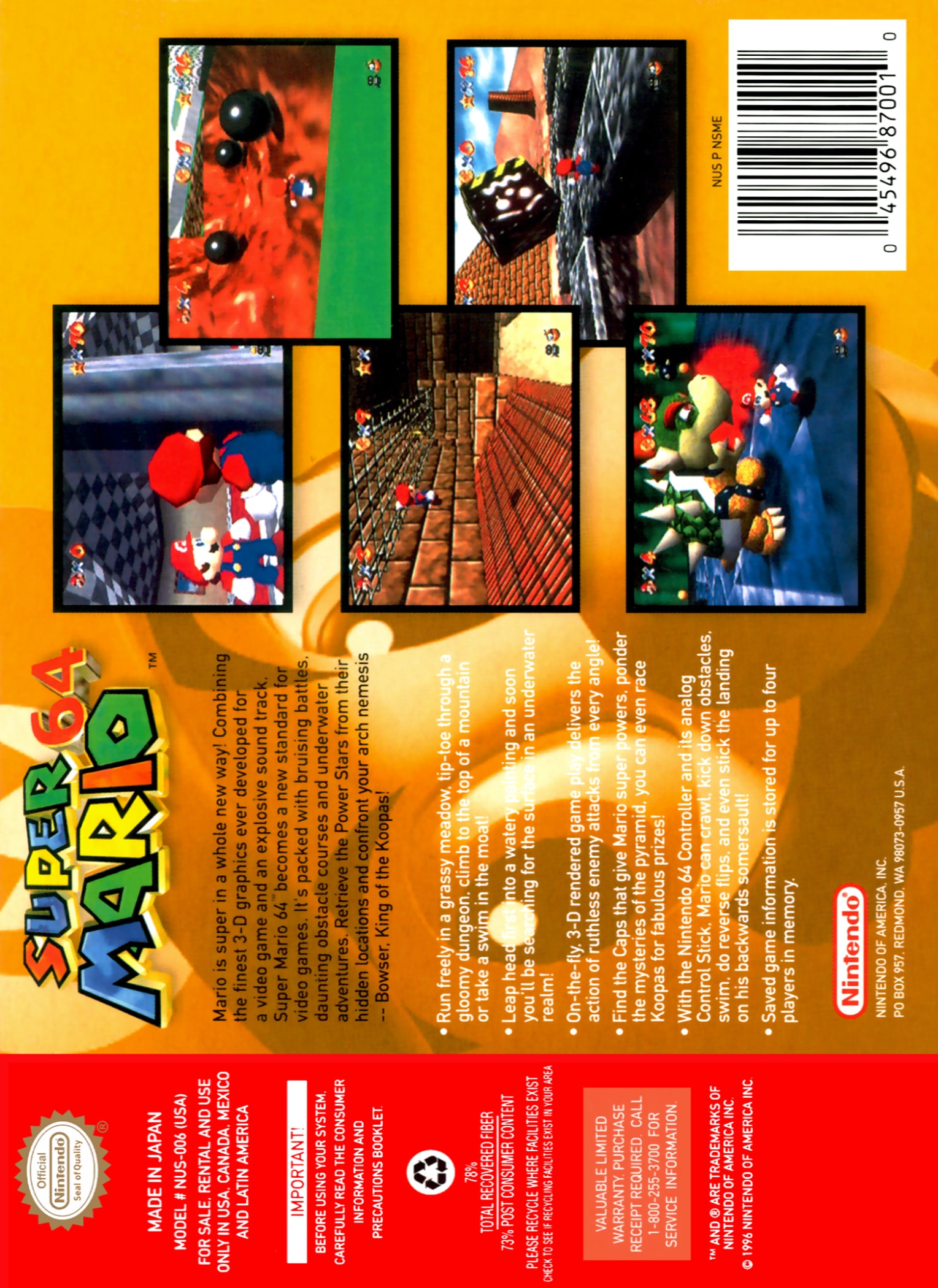 Super Mario 64 Box Art_Back