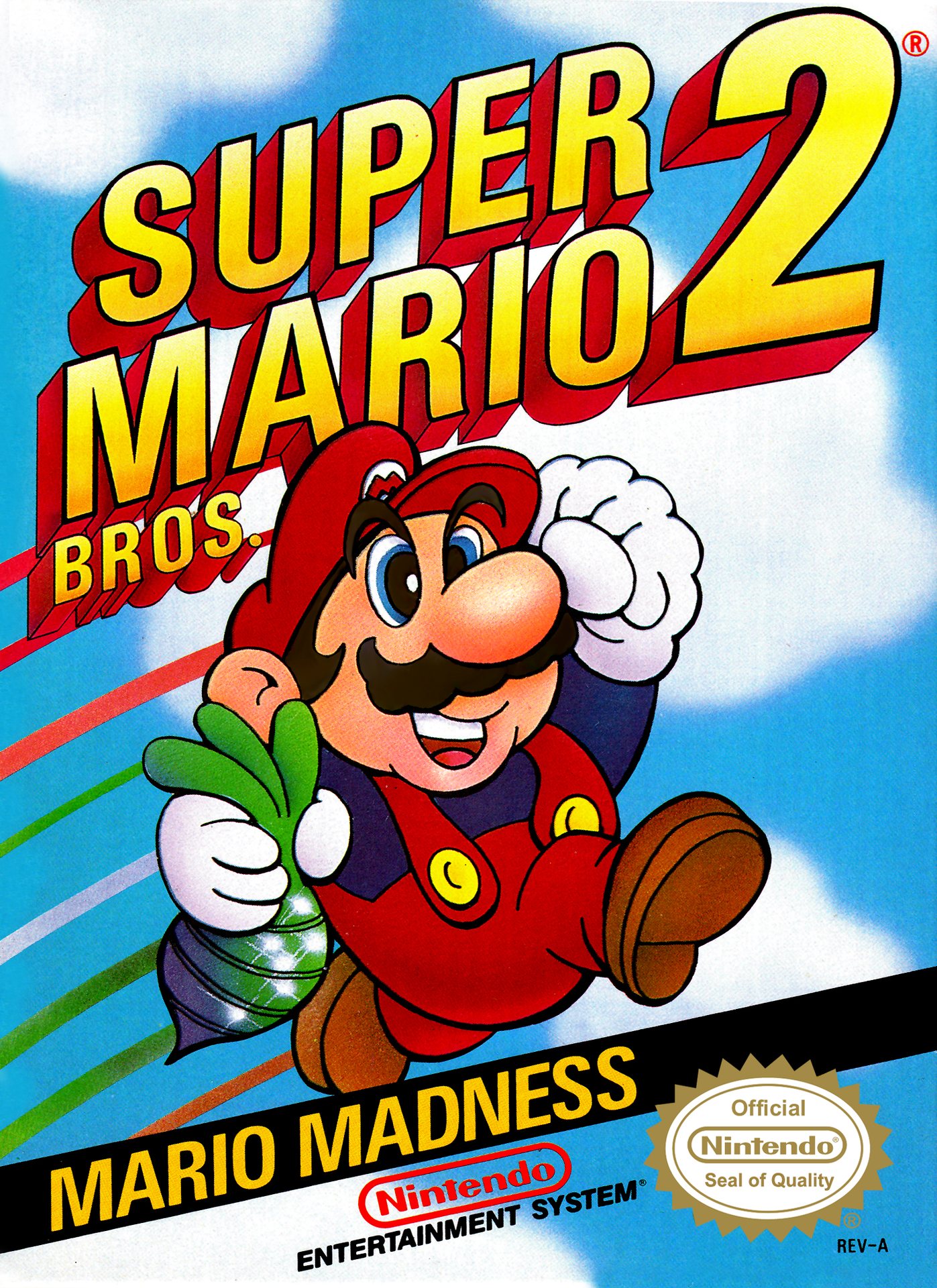 Super Mario Bros. 2 Box Art - Front