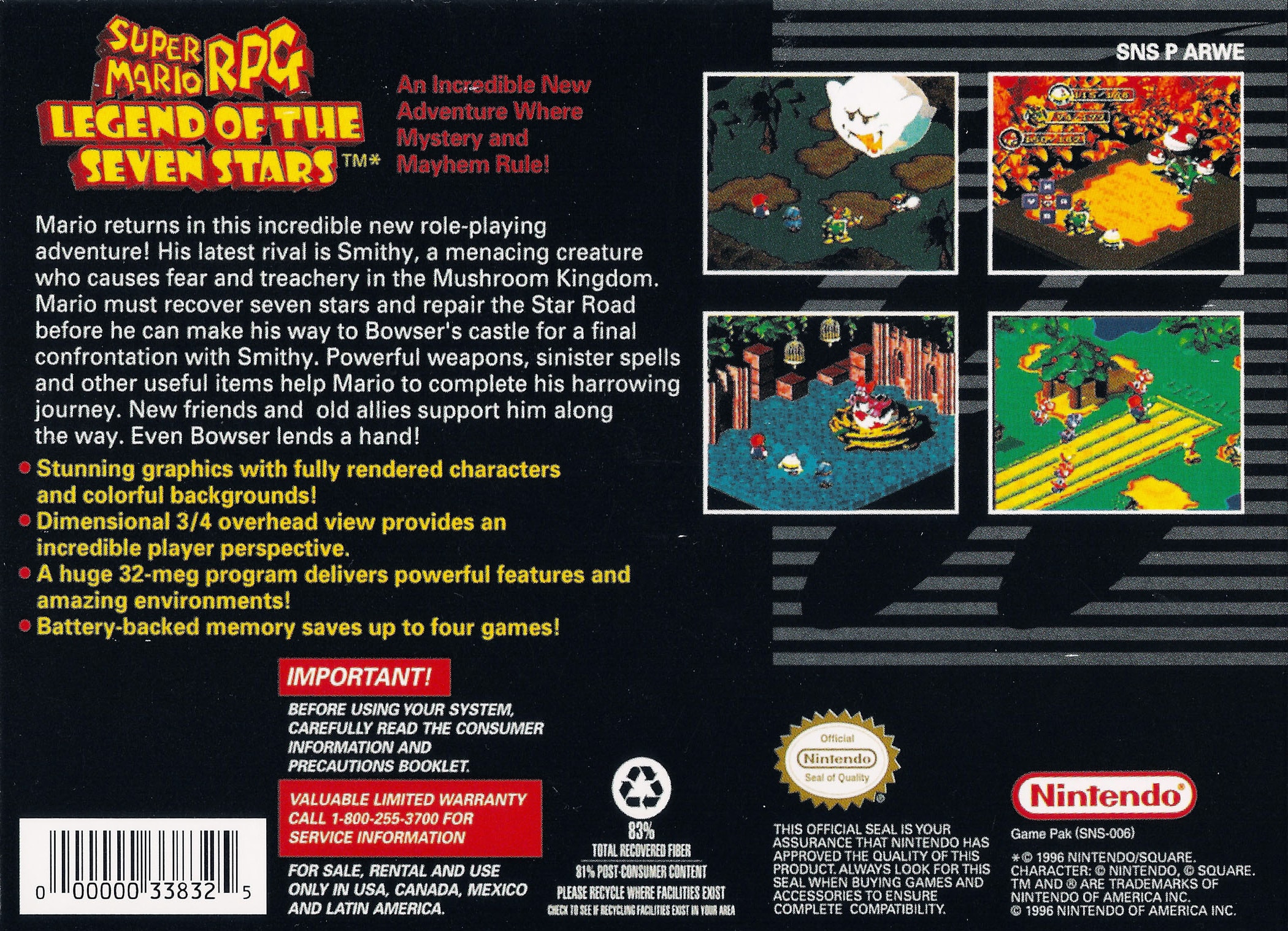 Super Mario RPG - Legend of the Seven Stars Box Art_Back
