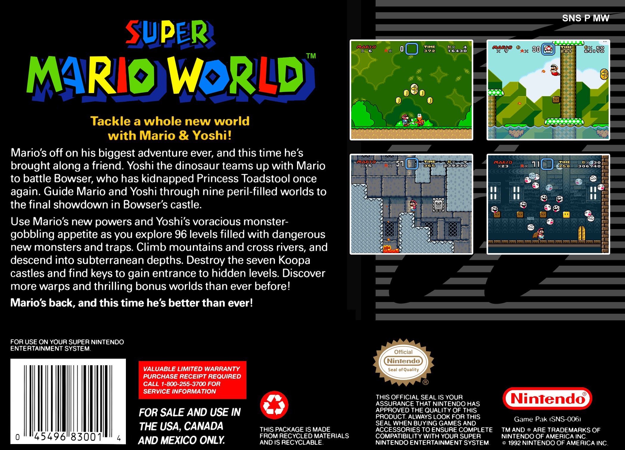 Super Mario World Box Art_Back