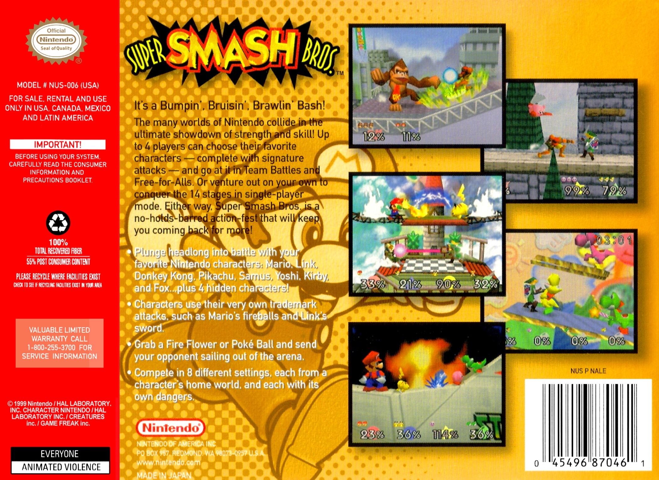 Super Smash Bros. Box Art_Back